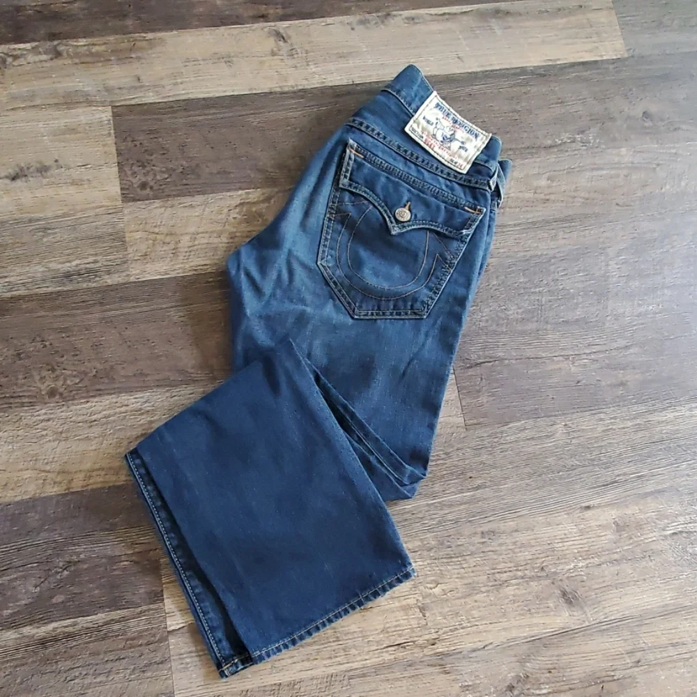 True Religion blue men Jeans Ricky Cotton size 31